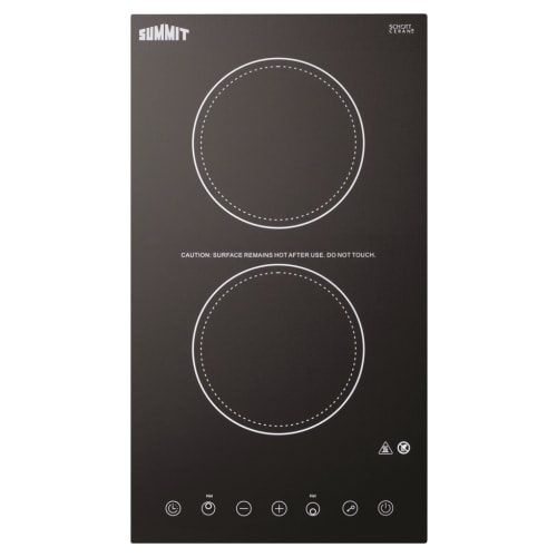 Summit 12" Electric Cooktop, Black